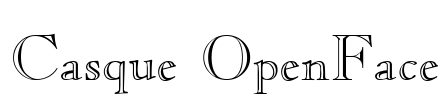 Casque OpenFace Font Image
