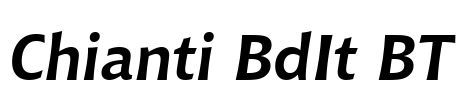 Chianti BdIt BT Font Image