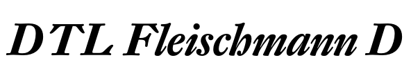 DTL Fleischmann D Font Image