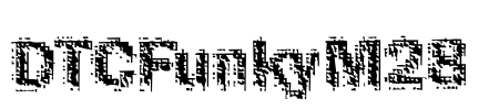 DTCFunkyM28 Font Image