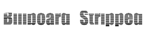 Billboard Stripped Font Image