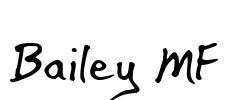 Bailey MF Font Image