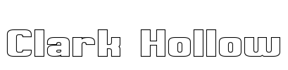 Clark Hollow Font Image