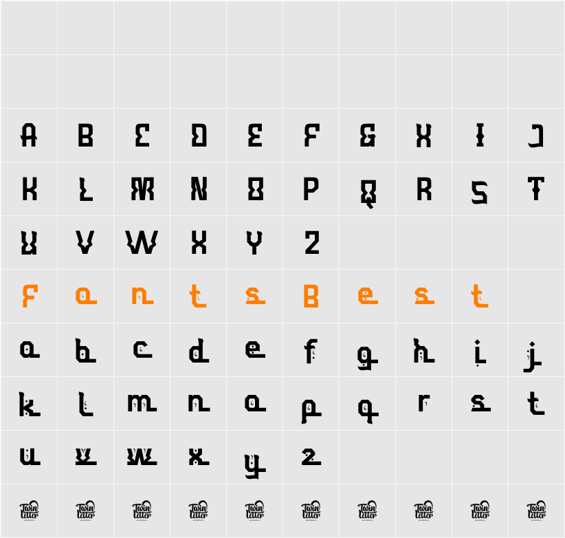 Ahuta Character Map