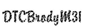 DTCBrodyM31 Font Image