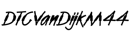 DTCVanDijkM44 Font Image