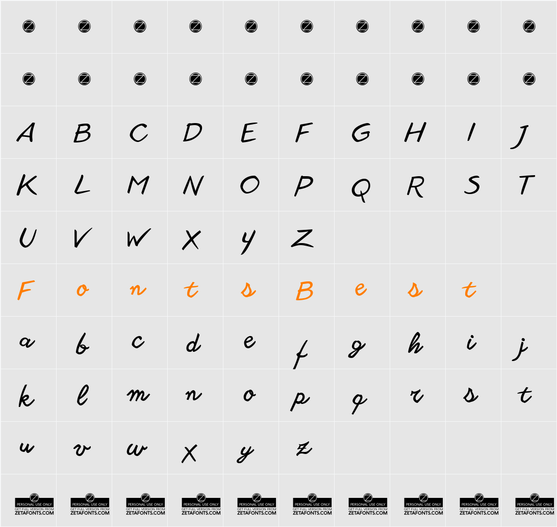 Another shabby Character Map
