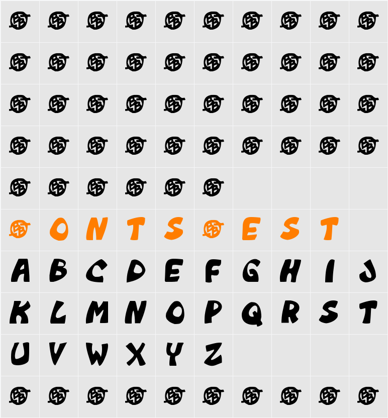 Monkeyboy Character Map