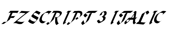 FZ SCRIPT 3 ITALIC