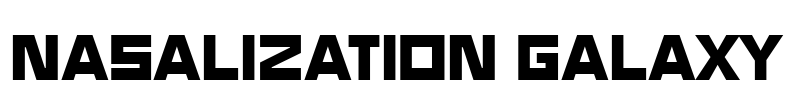 Nasalization Galaxy Font Image