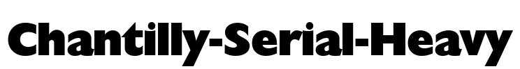 Chantilly-Serial-Heavy Font Image