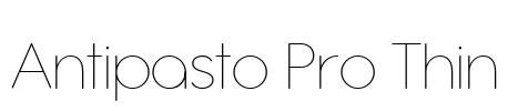 Antipasto Pro Thin Font Image