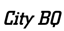 City BQ Font Image