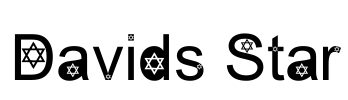 Davids Star Font Image