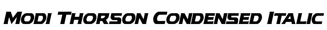 Modi Thorson Condensed Italic