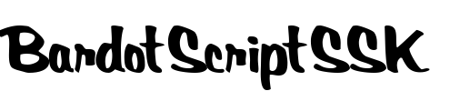 BardotScriptSSK Font Image