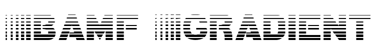 Bamf Gradient Font Image