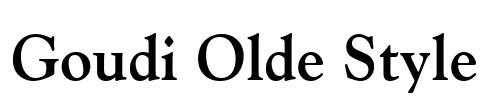 Goudi Olde Style Font Image