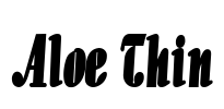 Aloe Thin Font Image