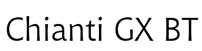 Chianti GX BT Font Image