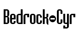 Bedrock-Cyr Font Image