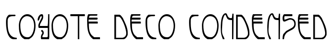 Coyote Deco Condensed