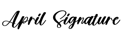 April Signature