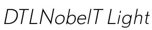 DTLNobelT Light Font Image