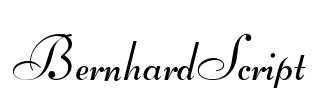 BernhardScript Font Image