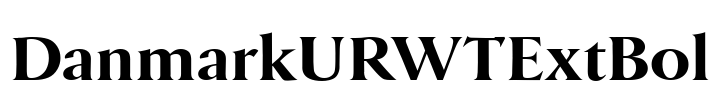 DanmarkURWTExtBol Font Image