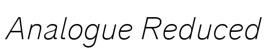 Analogue Reduced