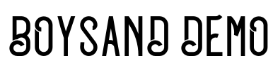 BOYSAND DEMO Font Image