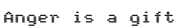 Anger is a gift Font Image
