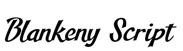 Blankeny Script Font Image