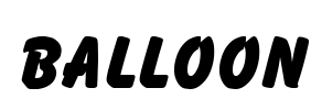 Balloon Font Image