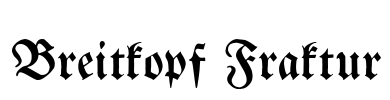 Breitkopf Fraktur