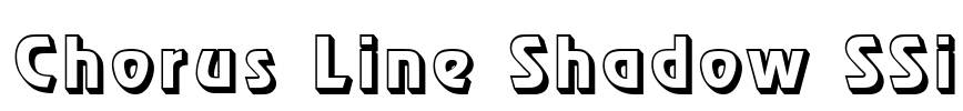 Chorus Line Shadow SSi Font Image