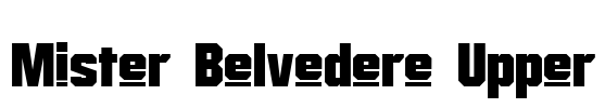 Mister Belvedere Upper Font Image