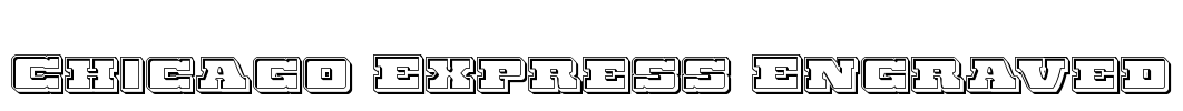 Chicago Express Engraved Font Image