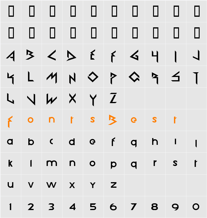 JI-Dressy Character Map