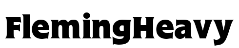 FlemingHeavy Font Image