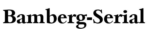 Bamberg-Serial Font Image