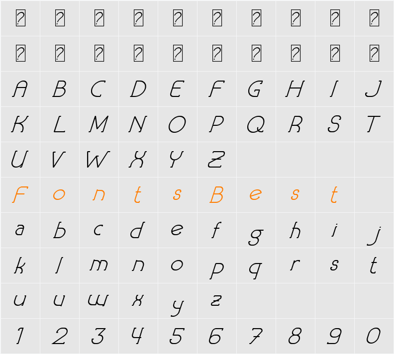 BrandLaw Character Map