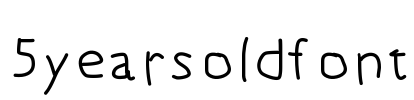 5yearsoldfont
