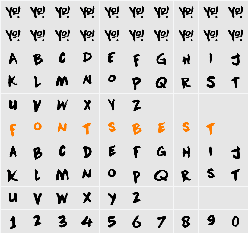 DK Downward Fall Character Map