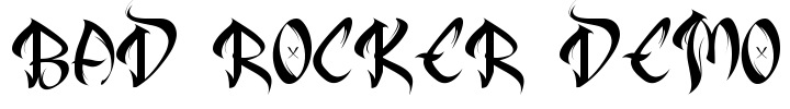 Bad Rocker Demo Font Image