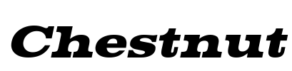 Chestnut Font Image