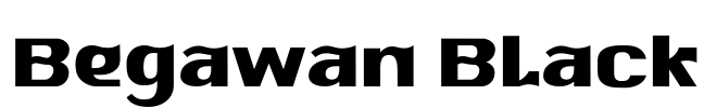 Begawan Black Font Image