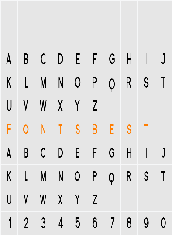 Florencesans SC Comp Character Map