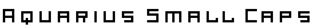 Aquarius Small Caps Font Image